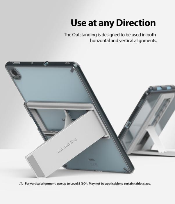 UTGATT5 - Ringke Fusion Hård Skal Samsung Galaxy Tab S6 Lite - Grå