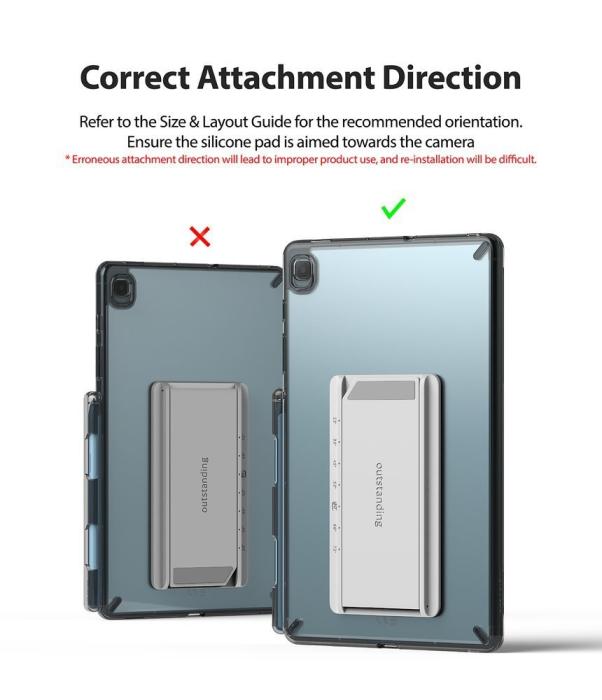 UTGATT5 - Ringke Fusion Hård Skal Samsung Galaxy Tab S6 Lite - Grå