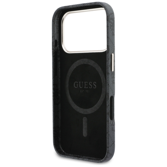 Guess - Guess Mobilskal För iPhone 17 Pro MagSafe 4G Script - Svart