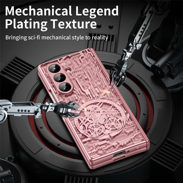 A-One Brand - Galaxy Z Fold7 Mobilskal Mechanical Legend Electroplating - Rosa