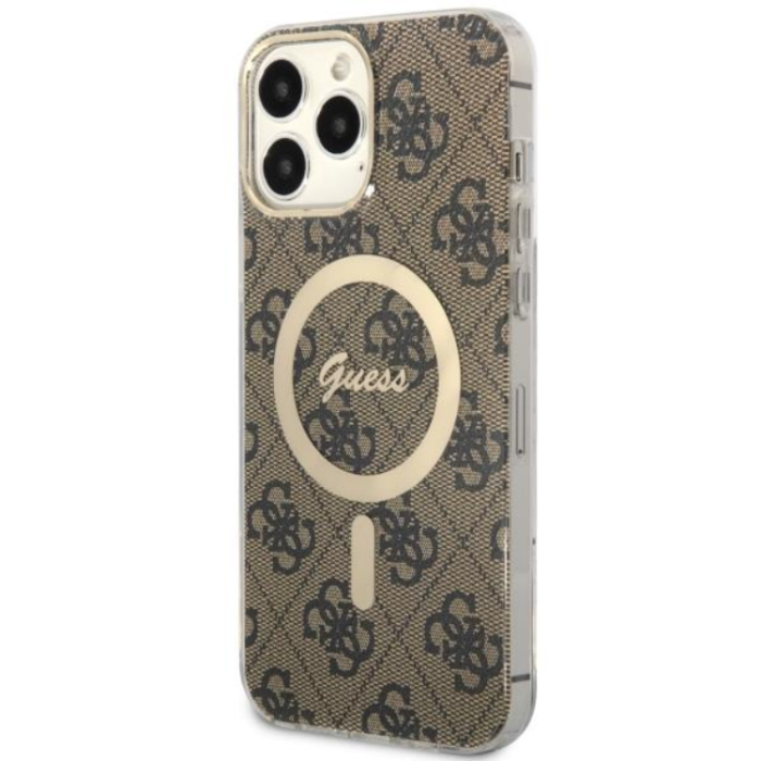 Guess - Guess iPhone 13 Pro Max Mobilskal MagSafe - Brun