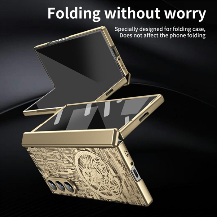 A-One Brand - Galaxy Z Fold 7 Mobilskal Mechanical Legend Electroplating - Guld