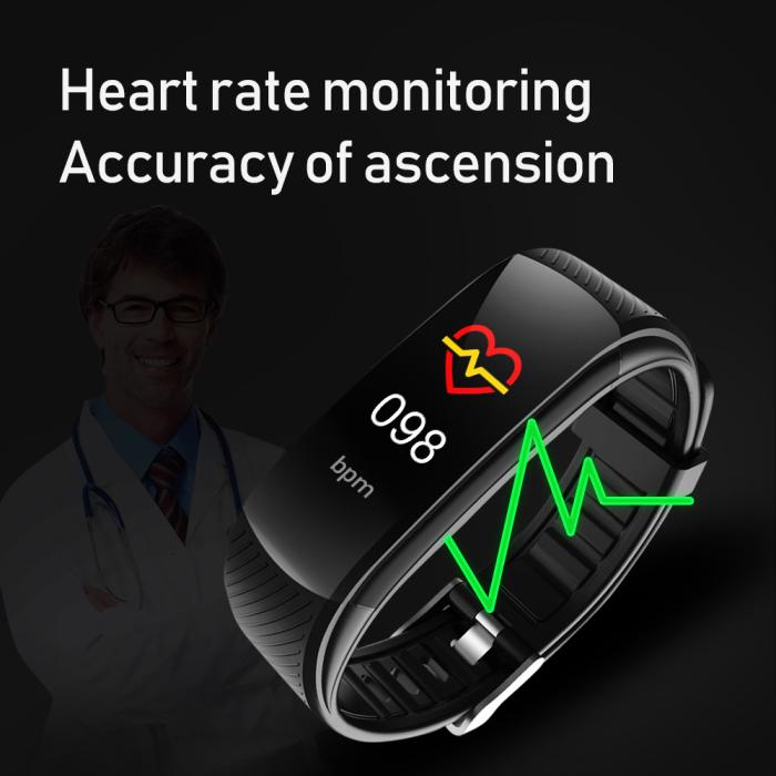 UTGATT5 - DENVER Bluetooth fitnessband with HR and BP sensor - Svart