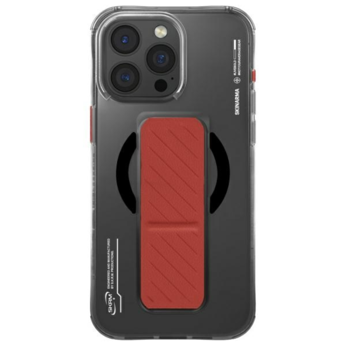 Skinarma - Skinarma iPhone 16 Pro Mobilskal MagSafe Grip Stativ - Svart