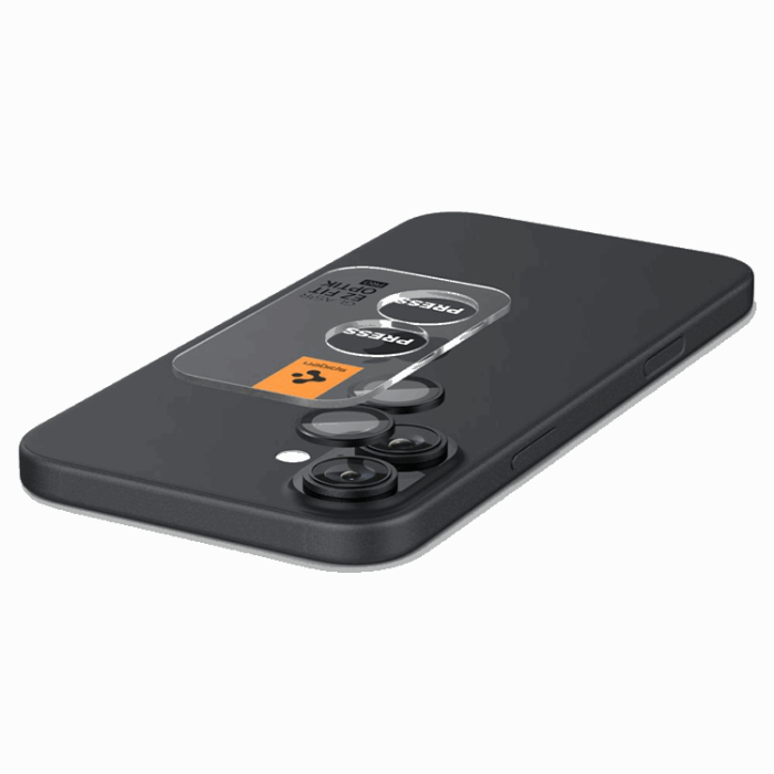 Spigen - [2-Pack] Spigen iPhone 16/16 Plus Kameralinsskydd Härdat glas EZ Fit