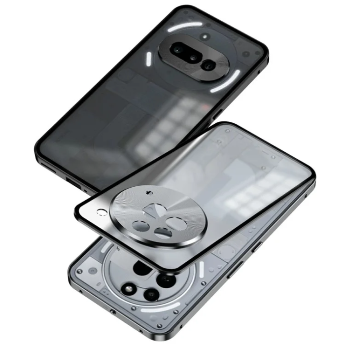 A-One Brand - Nothing Phone (3a) Pro Mobilskal Pop-Up Snap Lock - Svart