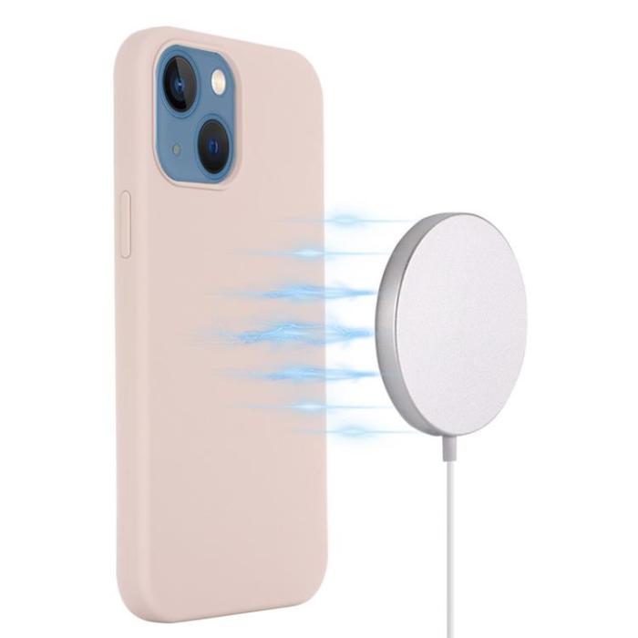 A-One Brand - Liquid Silicone MagSafe Skal iPhone 12/12 Pro - Vinröd