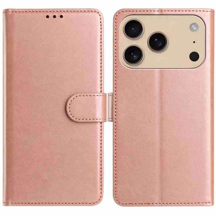 A-One Brand - iPhone 17 Pro Max Plånboksfodral Folio - Rosaguld