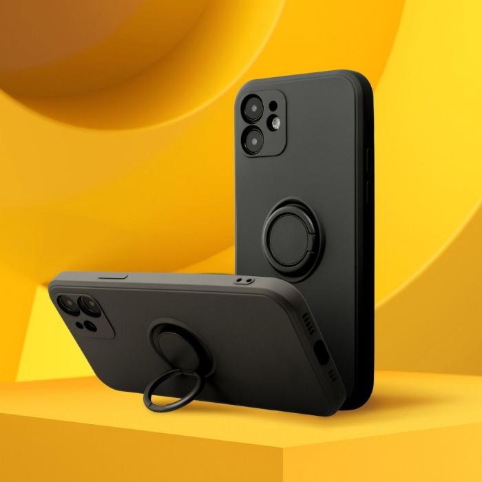 Forcell - Forcell iPhone 11 Skal Silikon Ring - Svart