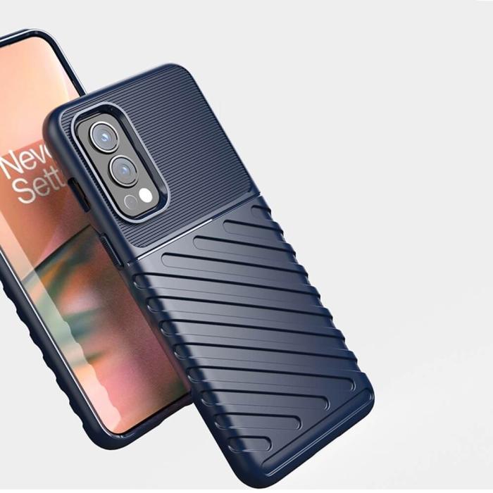 UTGATT - Twill Thunder Skal till Oneplus Nord 2 5G - Blå