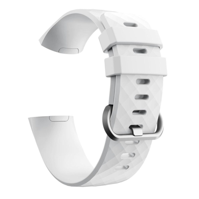 A-One Brand - Fitbit Charge 4/3 Armband Silikon - Vit