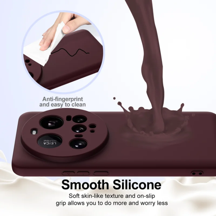 A-One Brand - Xiaomi 15 Ultra Mobilskal MagSafe Liquid Silikon - Vinröd
