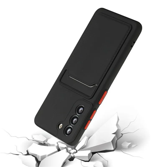 A-One Brand - Galaxy S23 Mobilskal Korthållare TPU - Svart