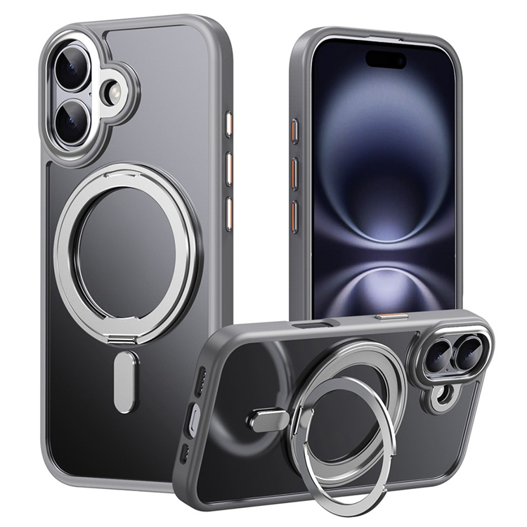 iPhone 17 Mobilskal MagSafe Kickstand Matte - Grå | 2353 | AlltMobil