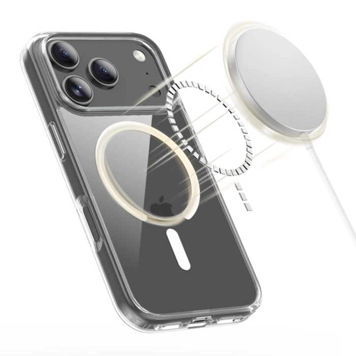 Tech-Protect - Tech-Protect iPhone 17 Pro Mobilskal Magsafe Flexair Hybrid - Clear