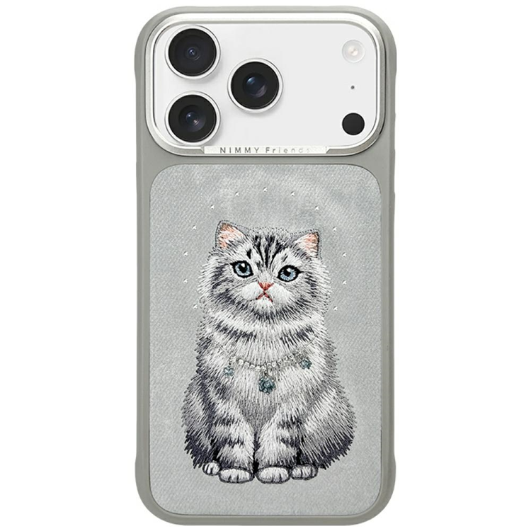 Nimmy Mobilskal För iPhone 17 Pro Max MagSafe Lucky Fashion Cat - Grå