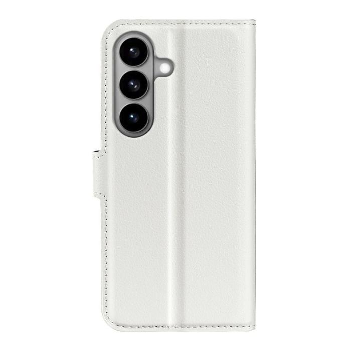 OEM - AMORUS Samsung Galaxy S26 / S26 Pro Plånboksfodral Konstläder Ställ - Vit