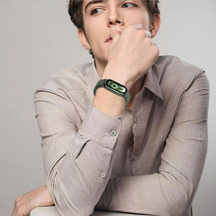 Tech-Protect - Tech-Protect Xiaomi Smart Band 8/9/NFC Armband NylonMag - Starlight