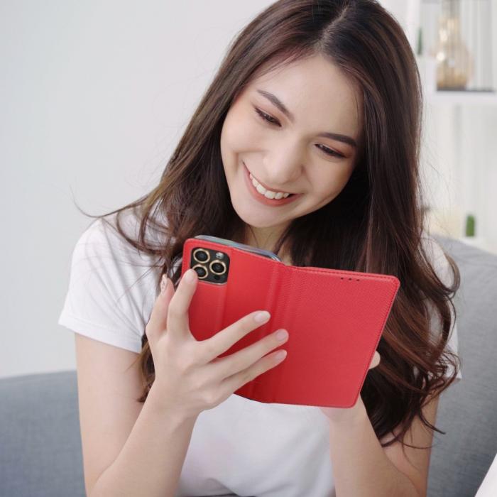 OEM - Smart Plånboksfodral till Xiaomi Redmi 10 4G (2021/2022) Röd