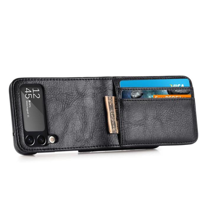 A-One Brand - Plånboksfodral till Samsung Galaxy Z Flip 3 5G - Svart