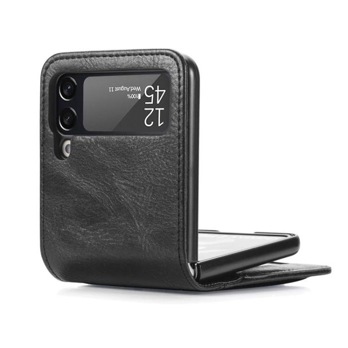 A-One Brand - Plånboksfodral till Samsung Galaxy Z Flip 3 5G - Svart