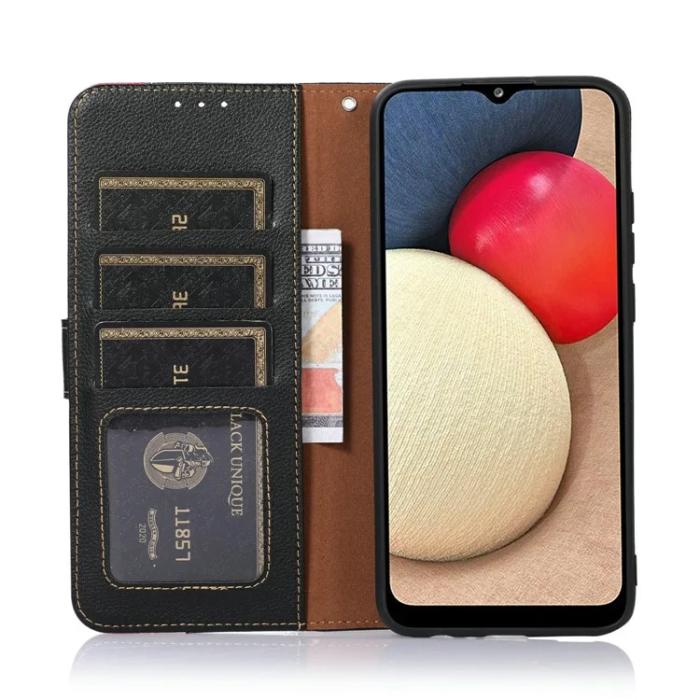 KHAZNEH - KHAZNEH iPhone 17 Pro Max Plånboksfodral RFID Blocking - Svart