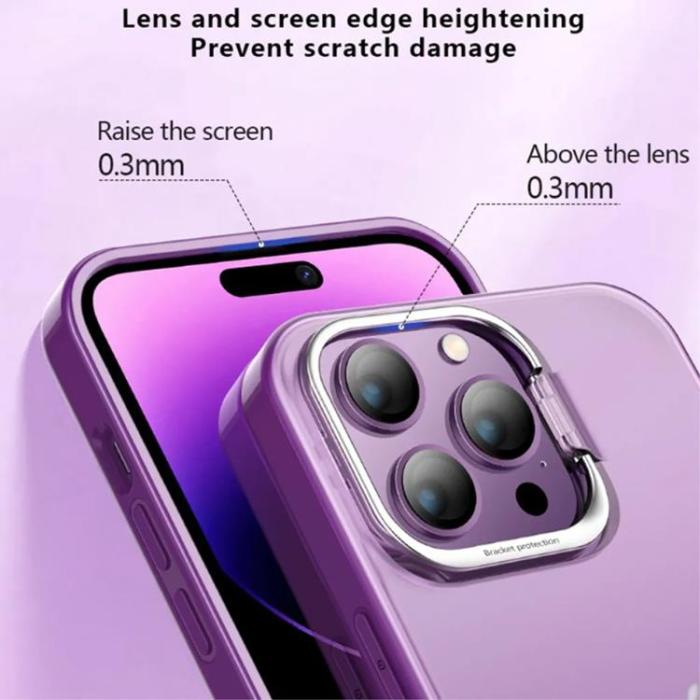 X-Level - X-Level iPhone 15 Pro Max Mobilskal med Kamerastativ - Mörkblå