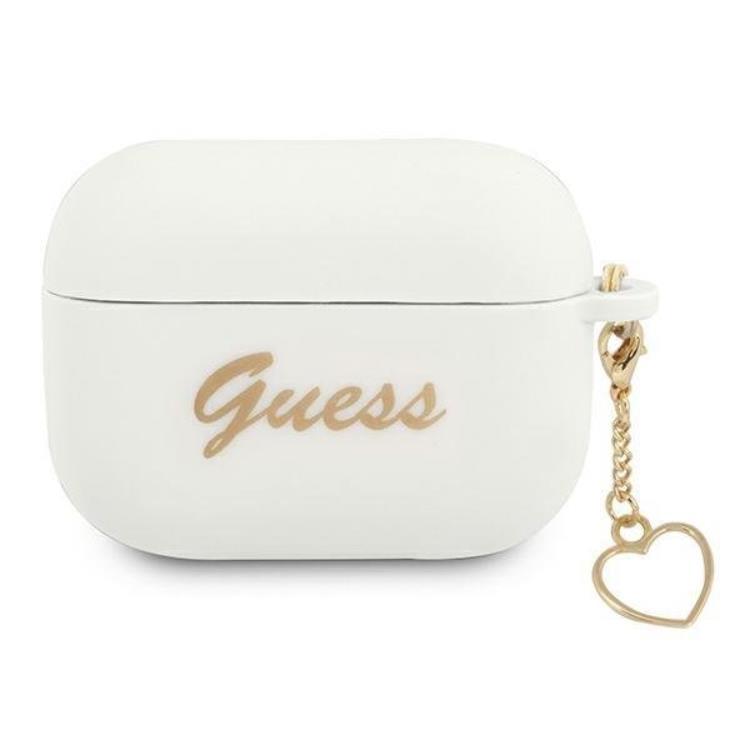 Guess Silicone Heart Charm Collection Skal Airpods Pro - Vit | 2353 | AlltMobil
