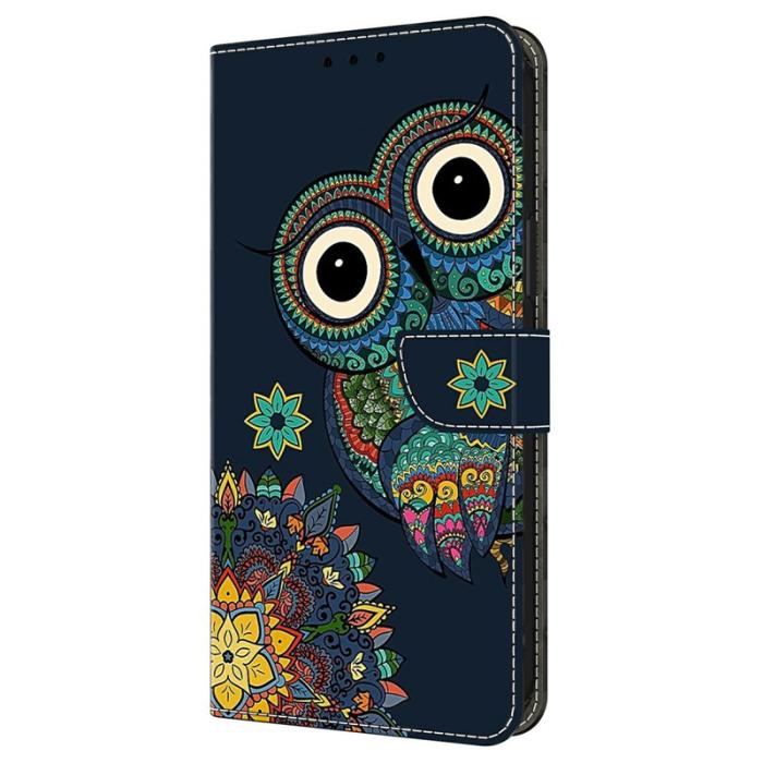 OEM - Samsung Galaxy A57 Plånboksfodral Mönstertryck Konstläder - Mandala Owl