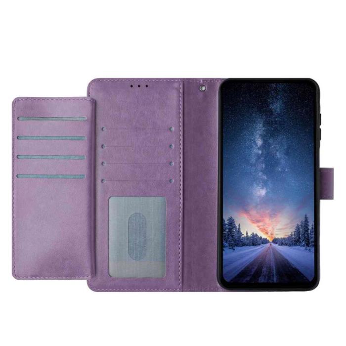 OEM - Samsung Galaxy A57 Plånboksfodral Konstläder Ställning - Lila