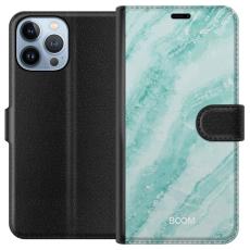 Gustaf - Pl&aring;nboksfodral till Apple iPhone 13 Pro Max med Mint Marble