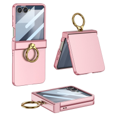 GKK - GKK Galaxy Z Flip 7 Mobilskal Ultratunt Ringstöd - Rosa