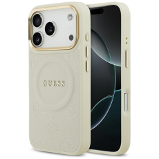 Guess - Guess iPhone 17 Pro Mobilskal Magsafe Peony Hot Stamp - Beige