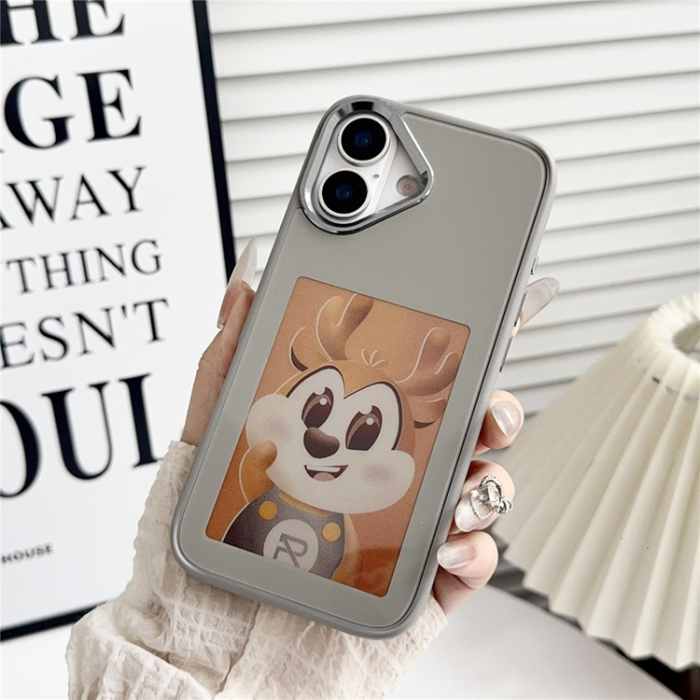 A-One Brand - iPhone 17 Mobilskal NFC DIY Customized HD Smart E-Ink - Grå