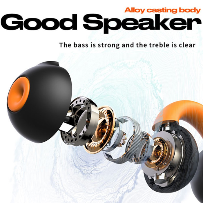 A-One Brand - Trådlösa Hörlurar Ear Clip Bluetooth Sports Stereo QH51