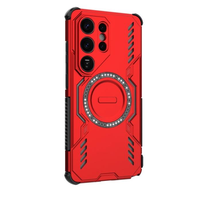 WANLONFENG - WANLONFENG Mobilskal till Samsung Galaxy S26 Ultra PC TPU DJ Series - Röd