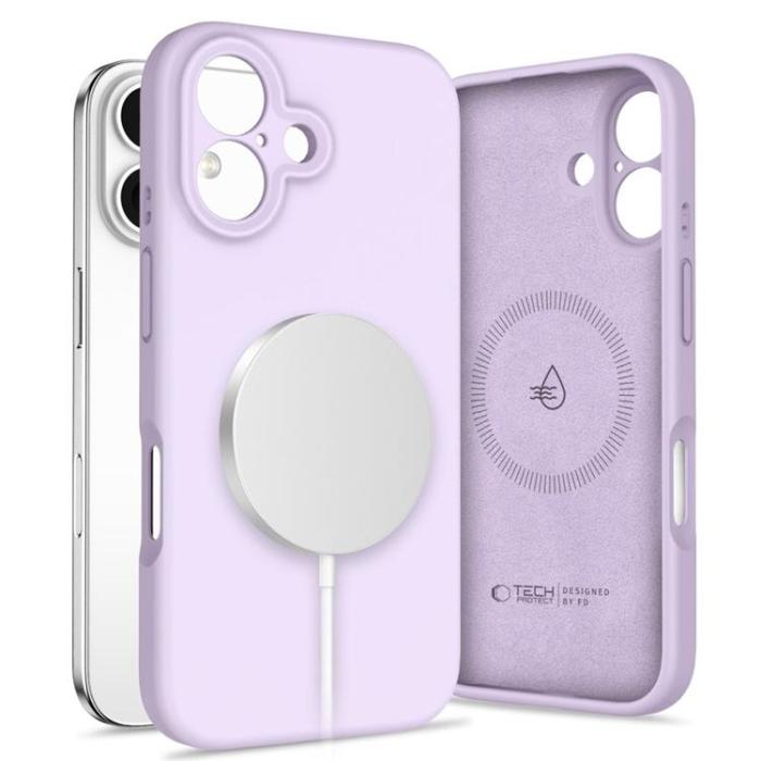 Tech-Protect - Tech-Protect iPhone 16 Mobilskal Magsafe Liquid Silikon - Mauve