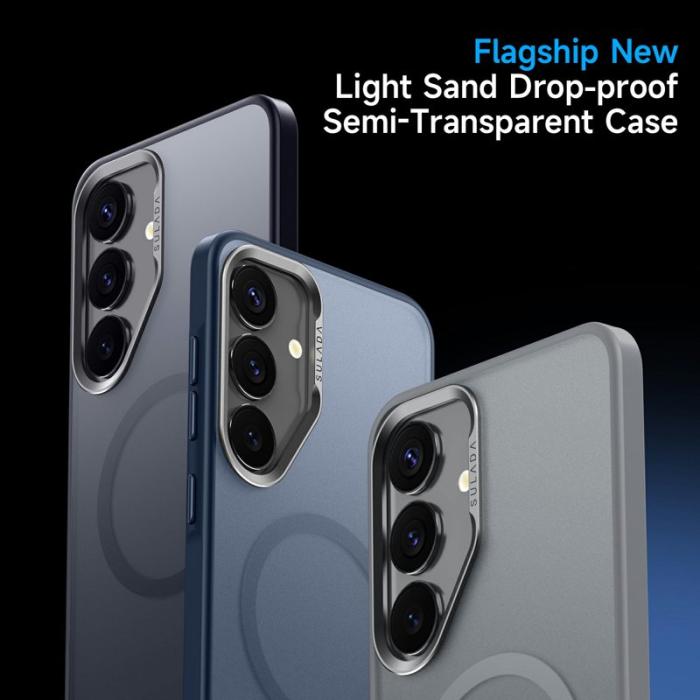 SULADA - SULADA Mobilskal till Galaxy S25 Ultra MagSafe PC + TPU Blå