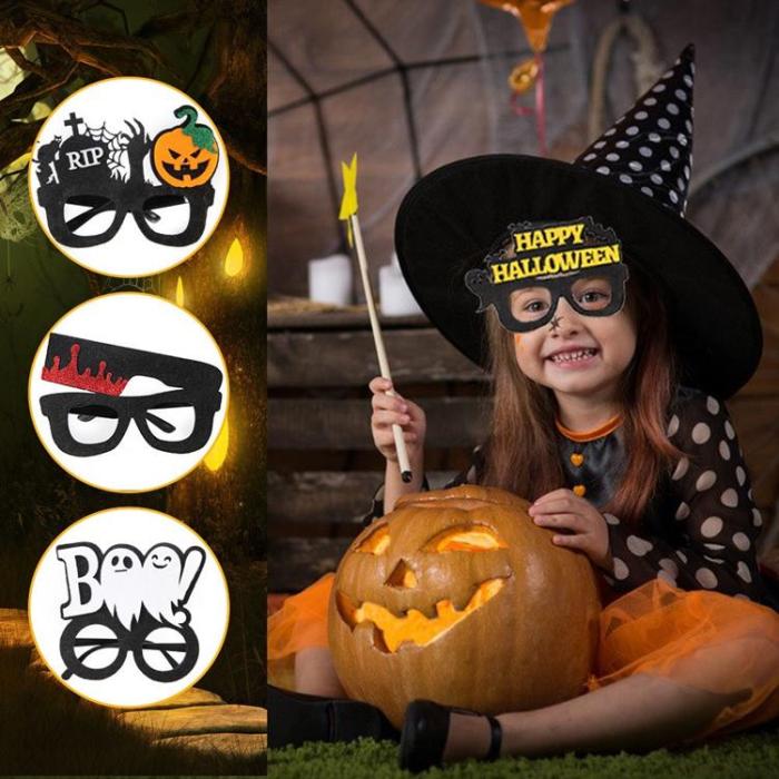 OEM - [5-Pack] Halloweenglasögon Spindel Pumpa Spöke Fladdermus - Lila Spindel