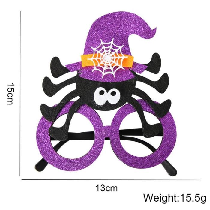 OEM - [5-Pack] Halloweenglasögon Spindel Pumpa Spöke Fladdermus - Lila Spindel