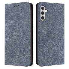OEM - Pl&aring;nboksfodral f&ouml;r Samsung Galaxy S26 Konstl&auml;der St&auml;ll - Gr&aring;