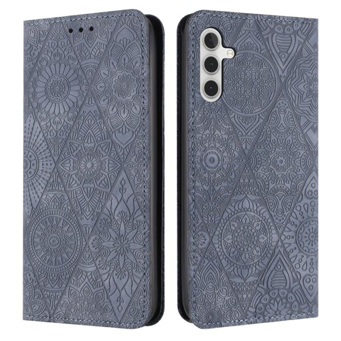 OEM - Plånboksfodral för Samsung Galaxy S26 Konstläder Ställ - Grå