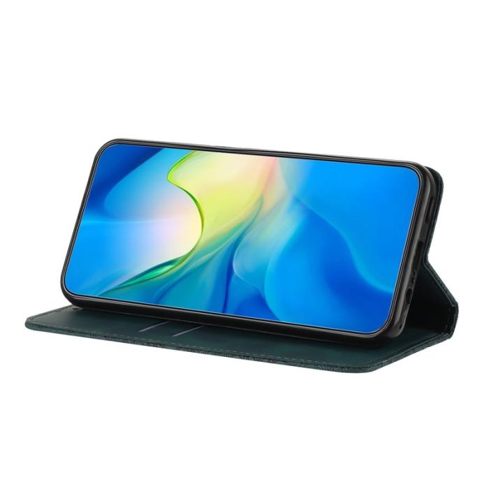 OEM - Plånboksfodral för Samsung Galaxy S26 Konstläder Ställ - Grön