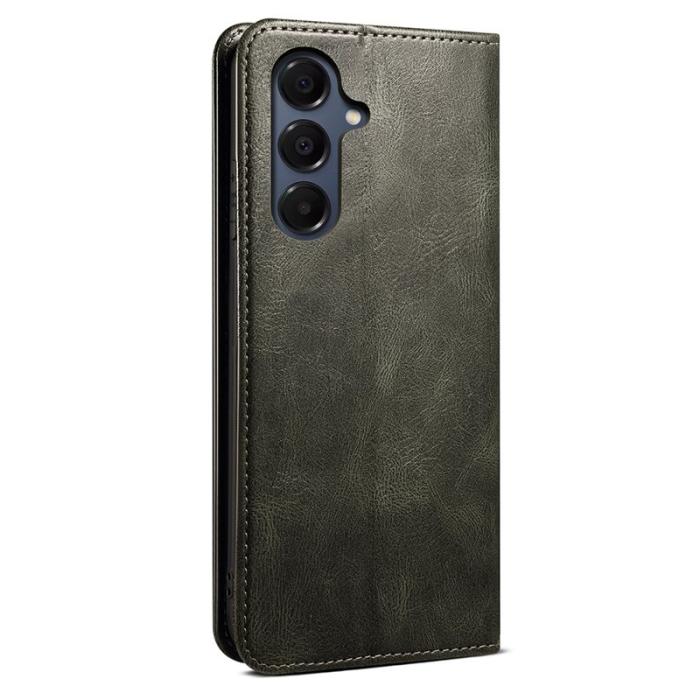 OEM - Plånboksfodral för Samsung Galaxy S26 Konstläder Ställ - Grön