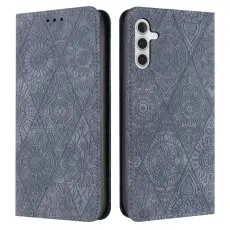 OEM - Pl&aring;nboksfodral f&ouml;r Samsung Galaxy S26 Konstl&auml;der St&auml;ll - Gr&aring;