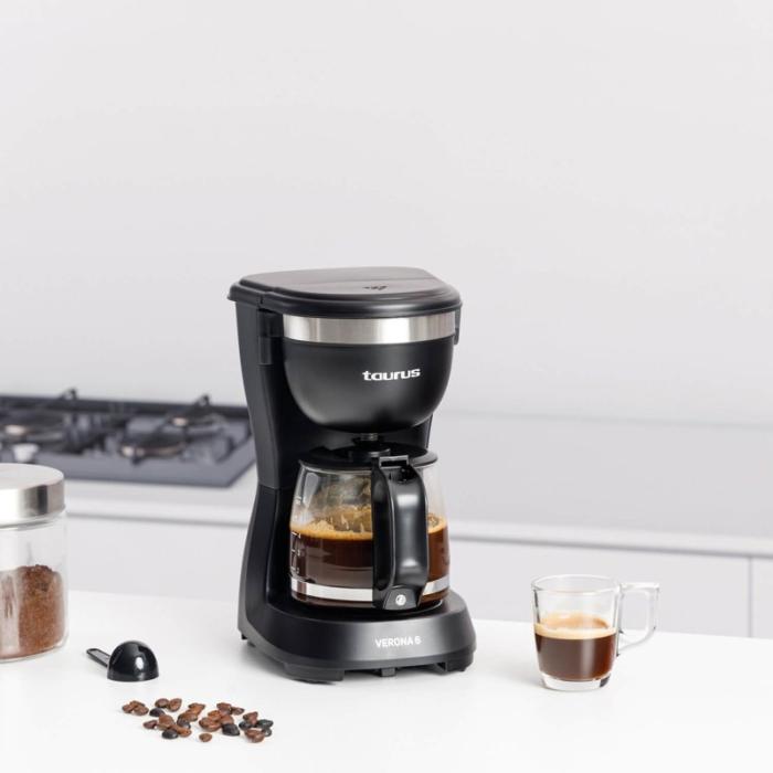 Taurus - TAURUS Kaffebryggare Verona 6 Svart