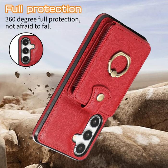 OEM - Mobilfodral för Samsung Galaxy S26 Plus Ringhållare Kickstand TPU - Röd