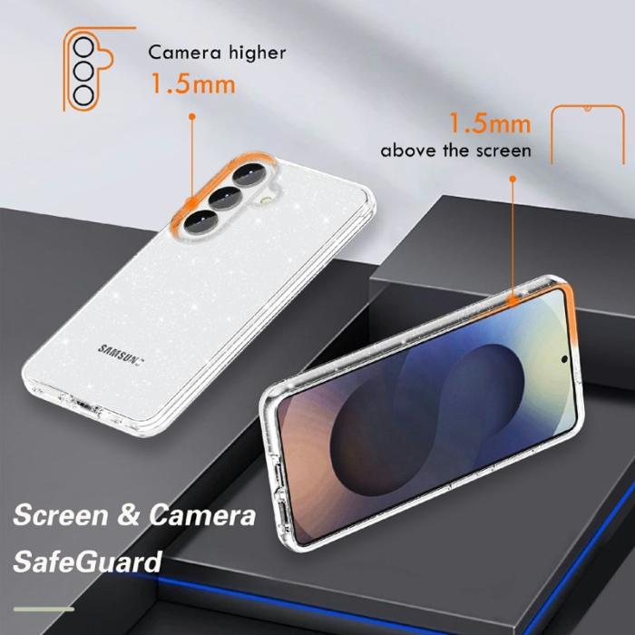 OEM - Mobilskal för Samsung Galaxy S26 Glittrande TPU + PC - Guld