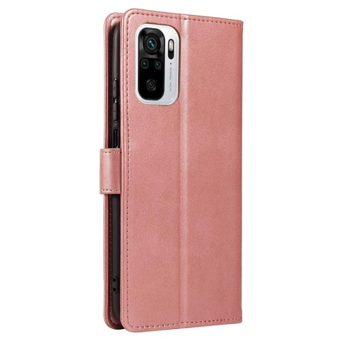 UTGATT1 - Magnet Elegant Kickstand Fodral Xiaomi Redmi Note 10 5G / Poco M3 Pro - Rosa
