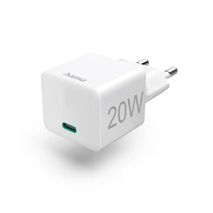 Hama - HAMA Laddare 220V USB-C PD/Qualcomm 20W - Vit